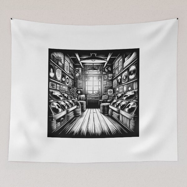 Item preview, Record shop designed and sold by OldSchoolRetro.