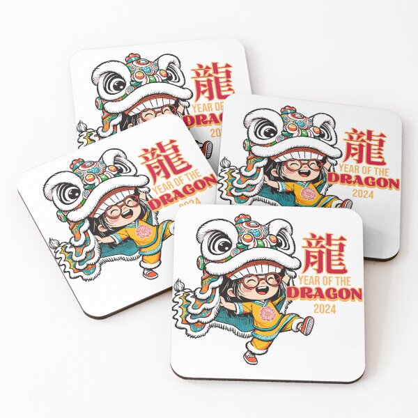 Item preview, Lion Dance Chinese New Year Of The Dragon 2024  designed and sold by LeChocoholic.