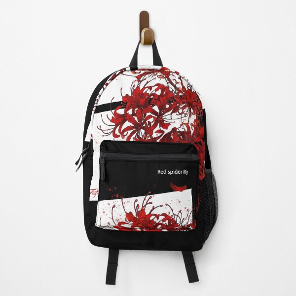 Item preview, japanese red spider lily in retro grunge aesthetic style designed and sold by Otakuniverse.