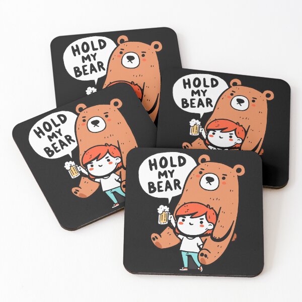 Item preview, Hold my Bear Beer Girl designed and sold by DoodleDashShop.