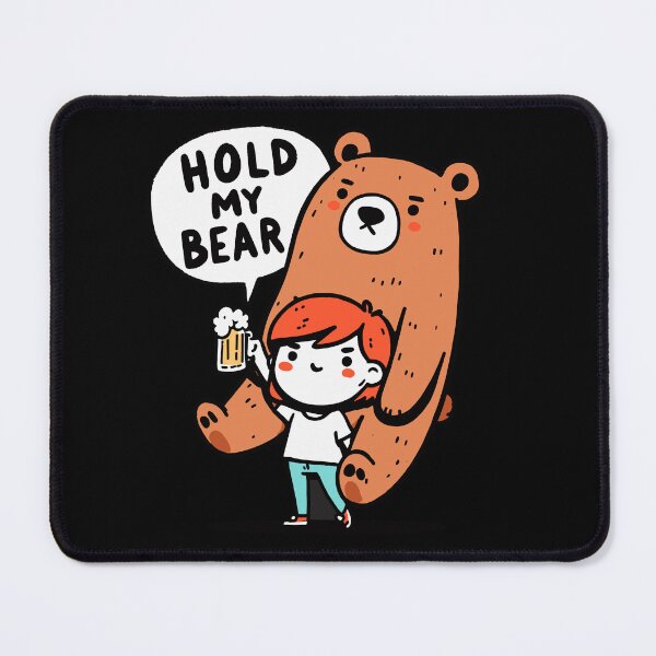 Item preview, Hold my Bear Beer Girl designed and sold by DoodleDashShop.