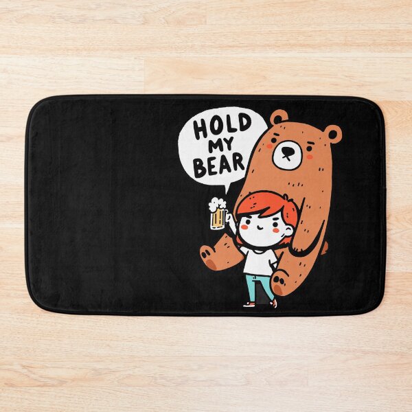 Item preview, Hold my Bear Beer Girl designed and sold by DoodleDashShop.
