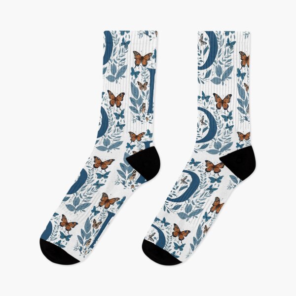 Item preview, Letter D in blue with butterflies designed and sold by Shinery2023.