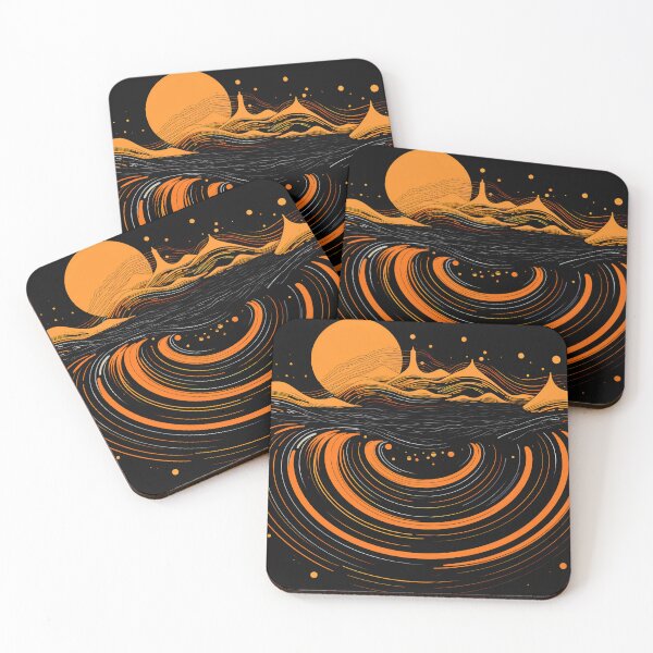 Item preview, Vinyl landscape with the sun. designed and sold by Linework Studio.