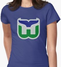 HARTFORD WHALERS HOCKEY RETRO Women's Fitted T-Shirt