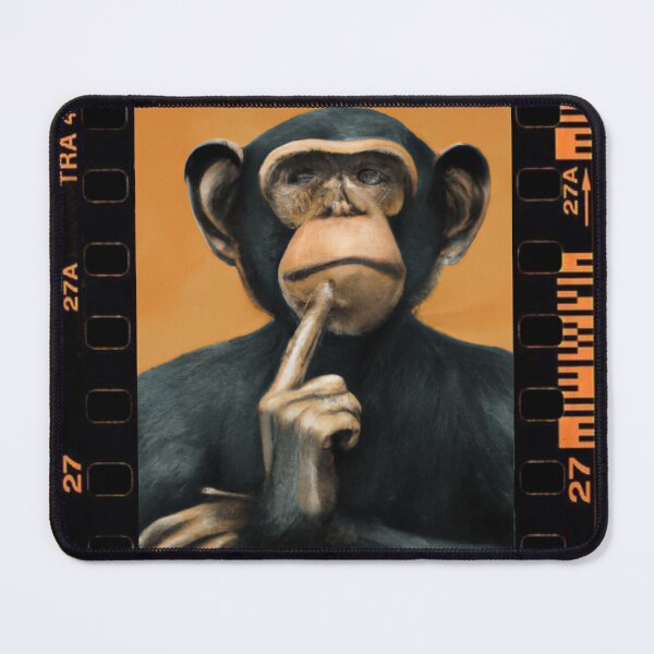 Item preview, Cool thinking smart chimp designed and sold by AEROSPACE-IND.