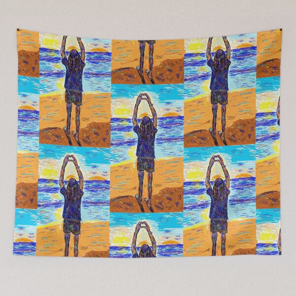 Item preview, By the sea at dusk designed and sold by SHARON NAKAR.