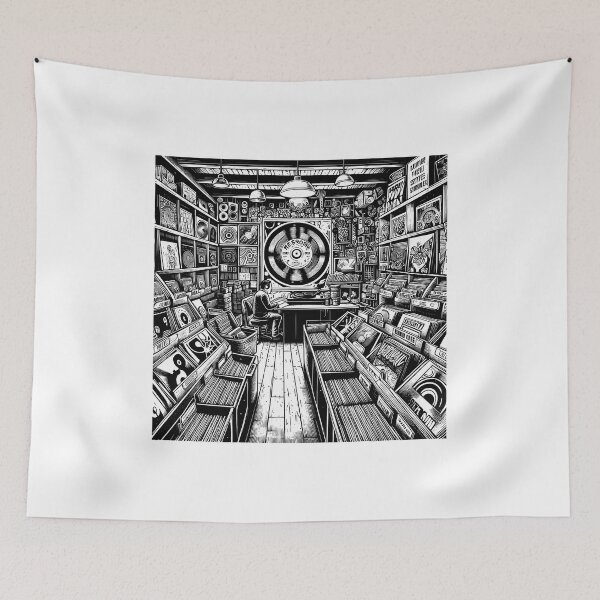 Item preview, Record shop designed and sold by OldSchoolRetro.