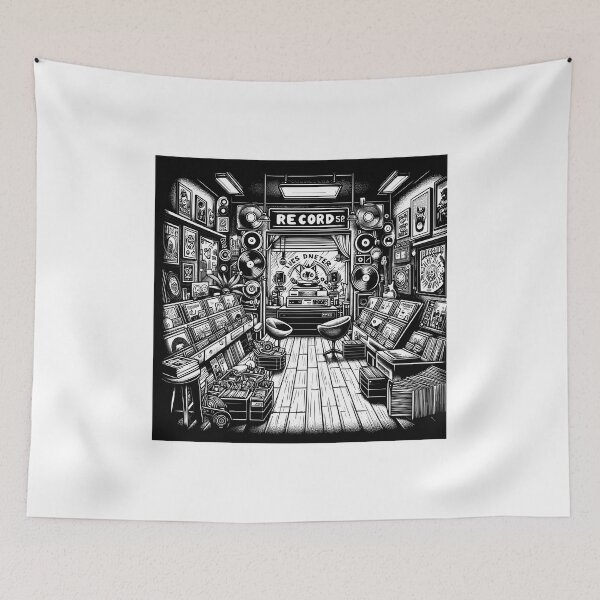 Item preview, Record shop designed and sold by OldSchoolRetro.