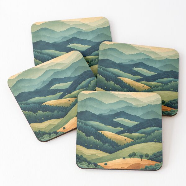 Item preview, Beautiful hilly landscape designed and sold by randrdesign.