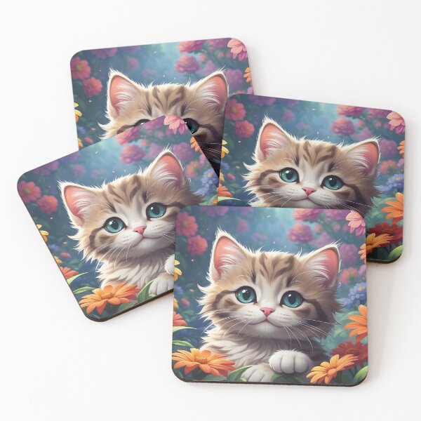 Item preview, Earthen Elegance: Brown Cat with Azure Gaze designed and sold by SCBlend.