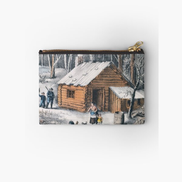 Item preview, Vintage Home in The Wilderness Painting (1870) designed and sold by BravuraMedia.