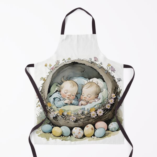 Item preview, Happy Easter - cute babies , Easter eggs and flowers V29 designed and sold by DreamingAwake1.
