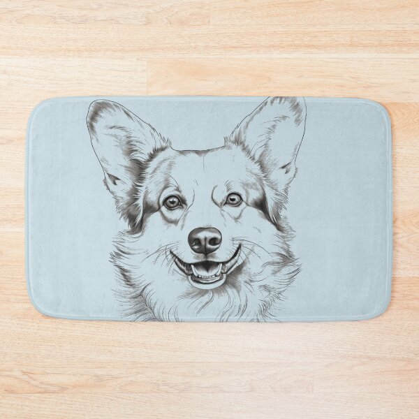Item preview, Welsh Corgi Pembroke, dog portrait dog head designed and sold by WallyPink.