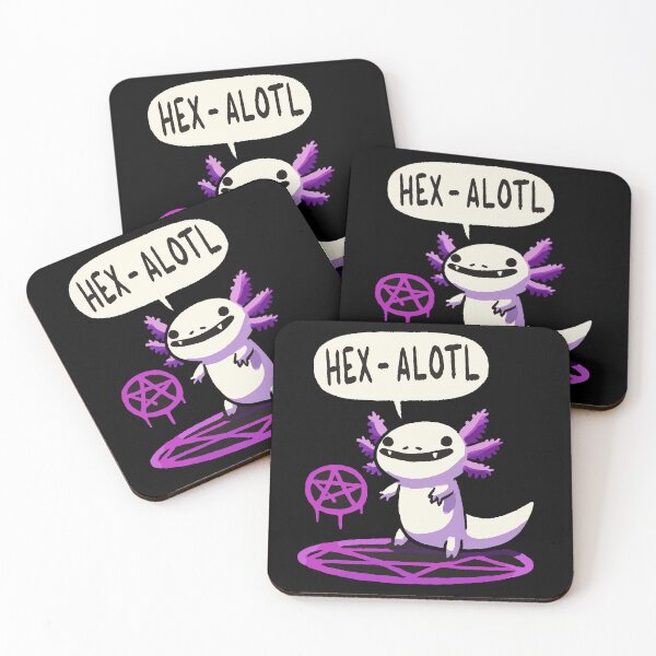 Item preview, Hexalotl Pentagram Axolotl Witch designed and sold by DoodleDashShop.