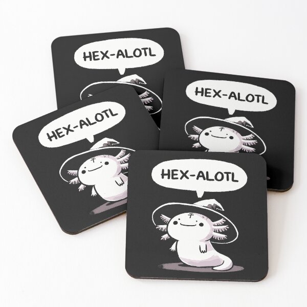 Item preview, Hexalotl Axolotl Witch Occultist designed and sold by DoodleDashShop.