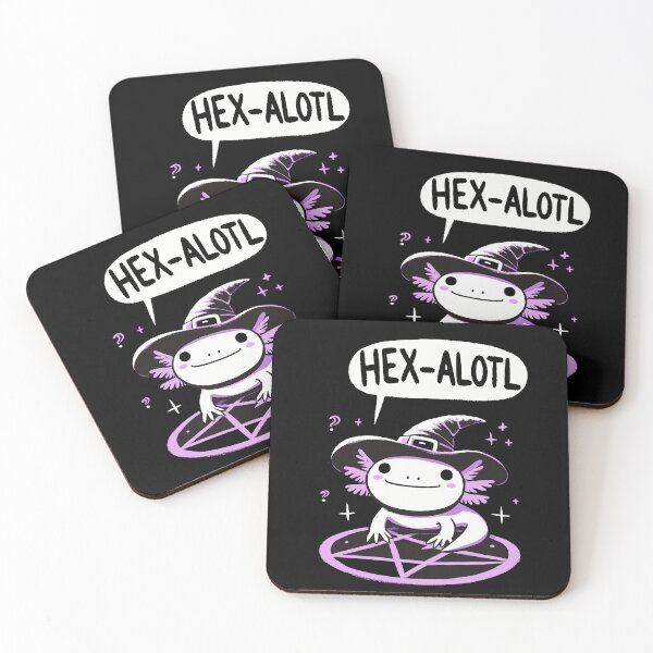 Item preview, Hexalotl Axolotl Cute Witch designed and sold by DoodleDashShop.