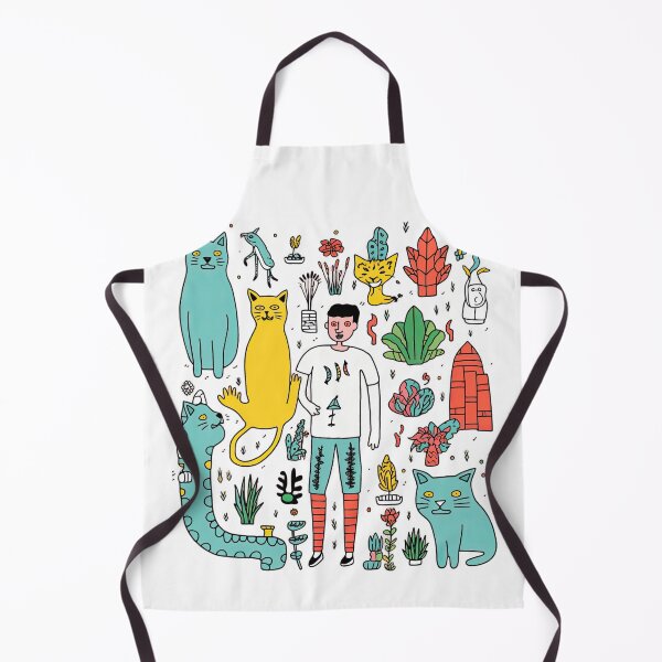 Item preview, whimsical cats composition designed and sold by AI Gizmo.