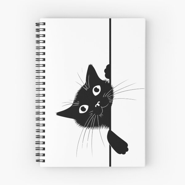 Item preview, Hiding Black Cat, Peeking Black Cat, Sneaky Black Cat designed and sold by GoverArt.