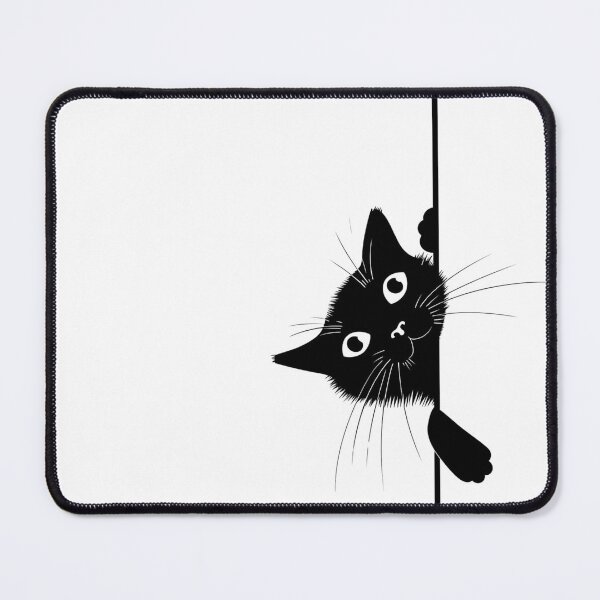 Item preview, Hiding Black Cat, Peeking Black Cat, Sneaky Black Cat designed and sold by GoverArt.