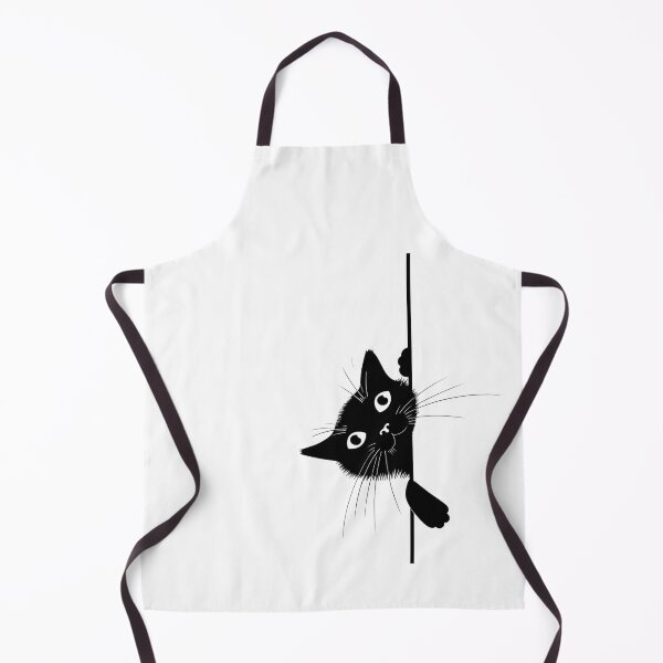 Item preview, Hiding Black Cat, Peeking Black Cat, Sneaky Black Cat designed and sold by GoverArt.