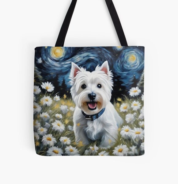 Item preview, Starry Night with West Highland White Terrier  designed and sold by tchilipepper.