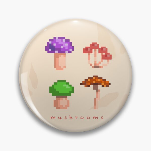 Item preview, Pixelated mushrooms  designed and sold by ilustrakoffice.