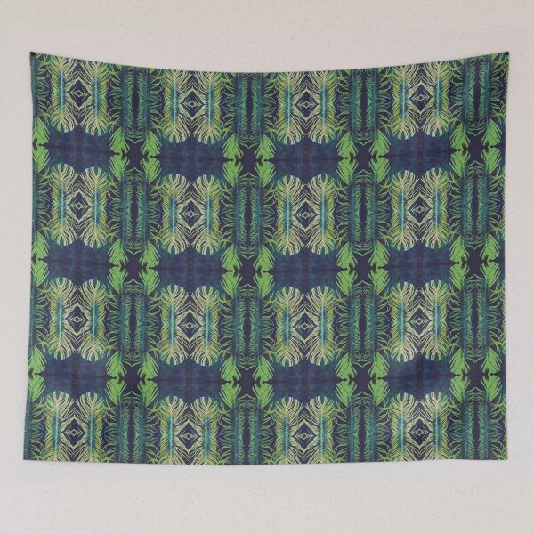 Item preview, Split Feather Unfolded Box Monoprint Pattern designed and sold by vallisrowe.