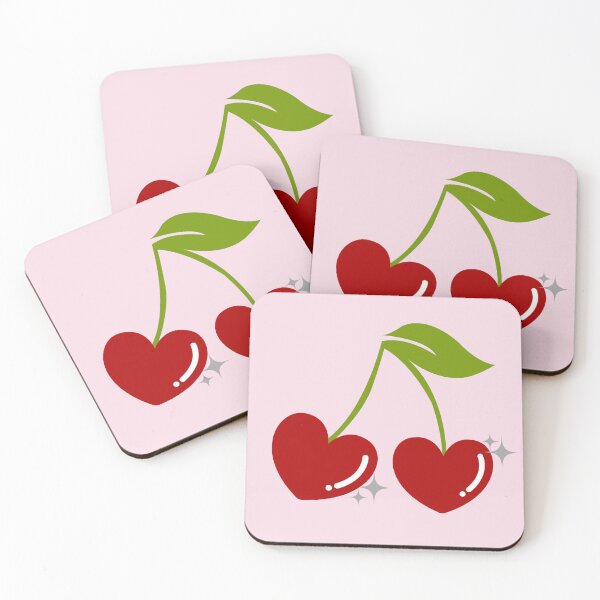 Item preview, Heart Cherries Valentine, Cherry Cute designed and sold by womenagerie.
