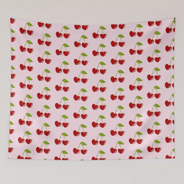 Item preview, Heart Cherries Valentine, Cherry Cute designed and sold by womenagerie.