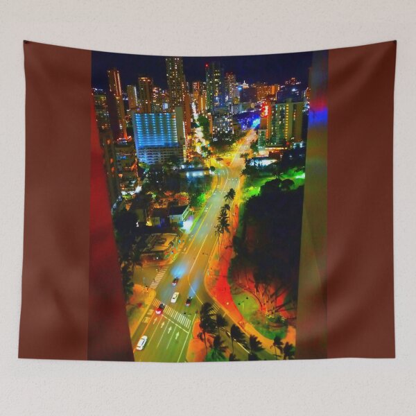 Item preview, The Kuhio and Kalakaua Avenue split in Waikiki designed and sold by R-F-B.