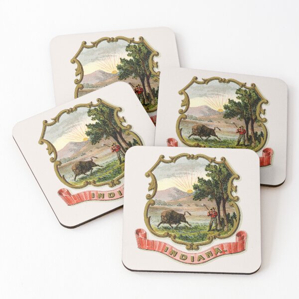 Item preview, 1876 Indiana Coat of Arms designed and sold by historicimage.