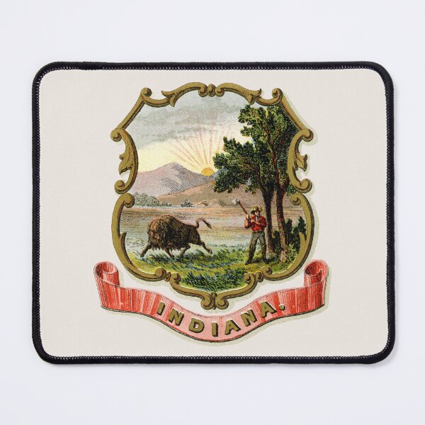 Item preview, 1876 Indiana Coat of Arms designed and sold by historicimage.