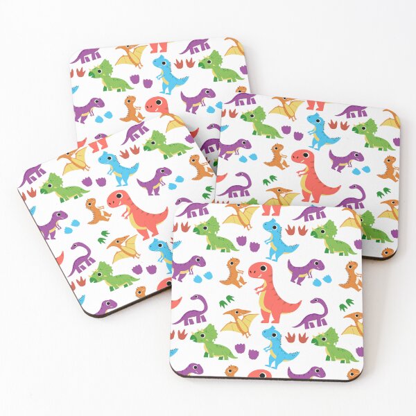 Item preview, Colorful Cartoon Dinosaur Print Pattern designed and sold by MaedK.