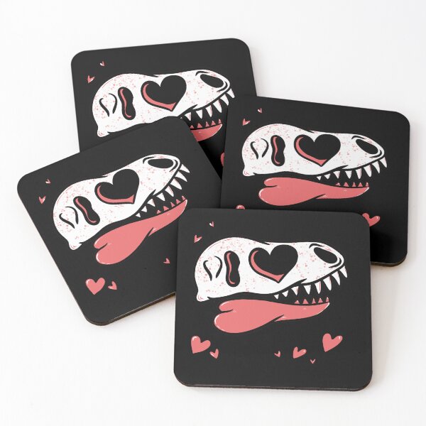 Item preview, Valentine's Day stickers for dinosaur lovers and archaeologists designed and sold by CANDYFrog.