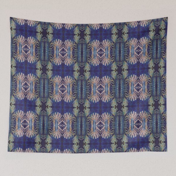 Item preview, Split Feather Unfolded Box Monoprint Pattern designed and sold by vallisrowe.