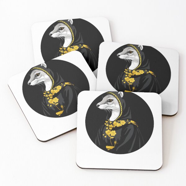 Item preview, "Svensk Style Stories: Stoat-Adorned National Dress Artwork" designed and sold by oudinmeissArt.
