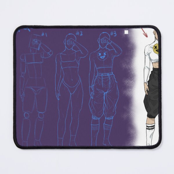 Item preview, sketches designed and sold by Cococomix.