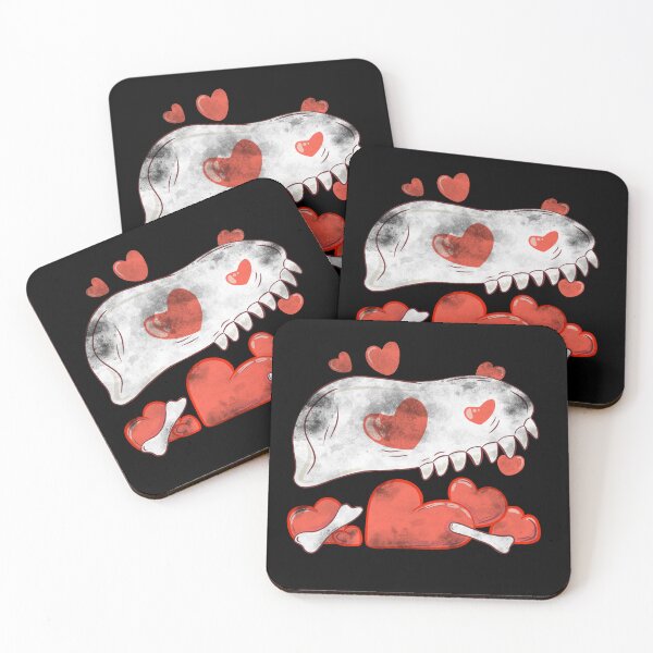 Item preview, Valentine's Day stickers for dinosaur lovers and archaeologists designed and sold by CANDYFrog.