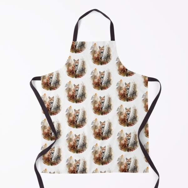 Item preview, Fox observing in the forest in autumn designed and sold by Zyric Art.