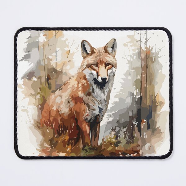 Item preview, Fox observing in the forest in autumn designed and sold by Zyric Art.