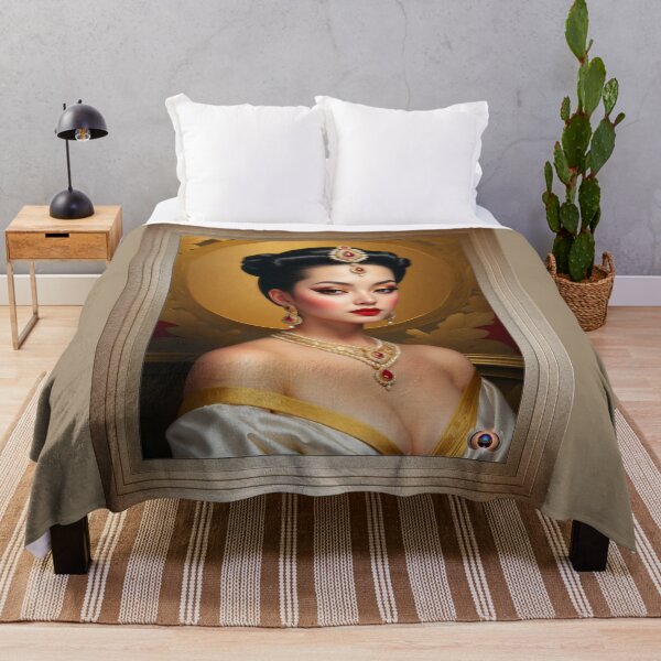 Item preview, The Elegant Lady Dyna Lucinda Beautiful AI Concept Art Portrait by Xzendor7 designed and sold by Xzendor7 Digital Art Creations.