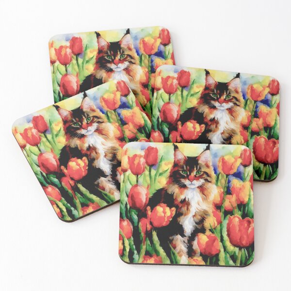 Item preview, Cats, cats, cats and Tulips designed and sold by Helios Be. Lavsh.