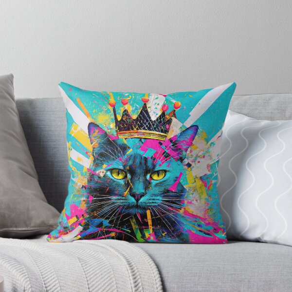 Item preview, Regal Feline Abstract: The Artistic Meowsterpiece designed and sold by bsilvia.