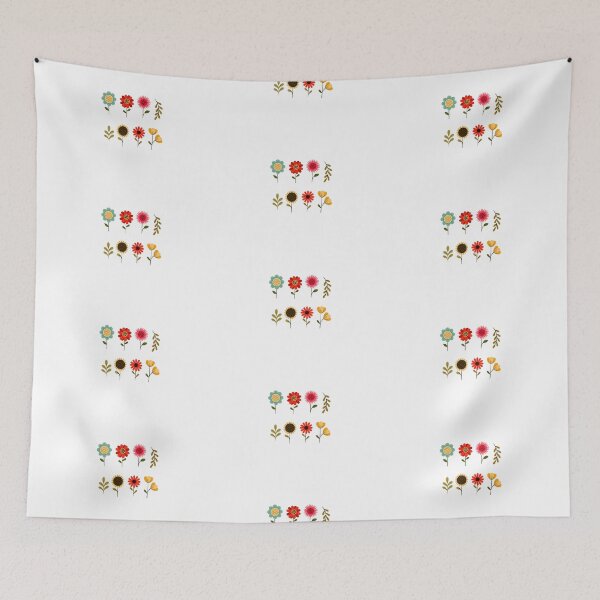Item preview, Cute Pastel Pink Yellow Orange Green Purple Flowers  designed and sold by diamondmilk.