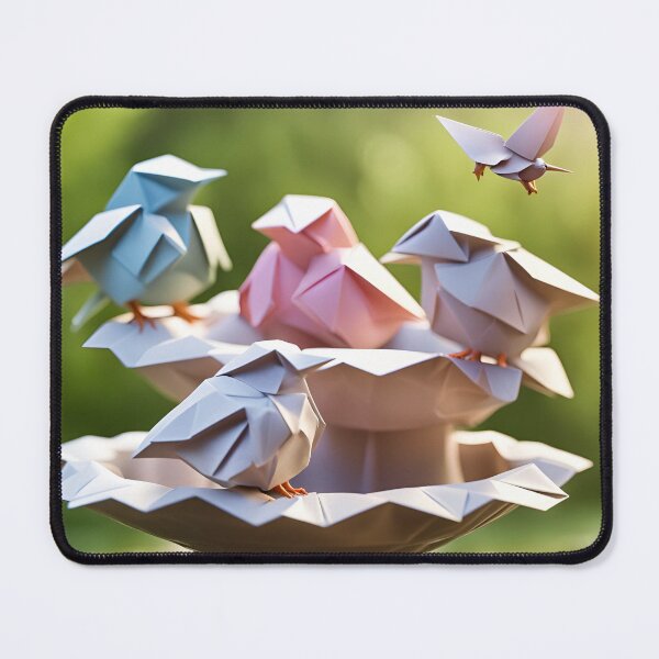 Item preview, Origami Art - Feathered Fledglings: Baby Birds Bathing Bliss designed and sold by ArtfulFolds.