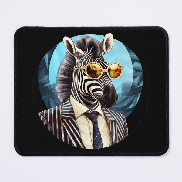 Item preview, ZEBRA IN GOLDEN SUNGLASSES 1 BUSINESSMAN 1 designed and sold by justyna-s28.