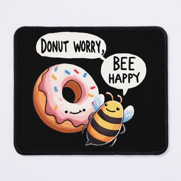 Item preview, Donut worry bee Happy Bee designed and sold by DoodleDashShop.
