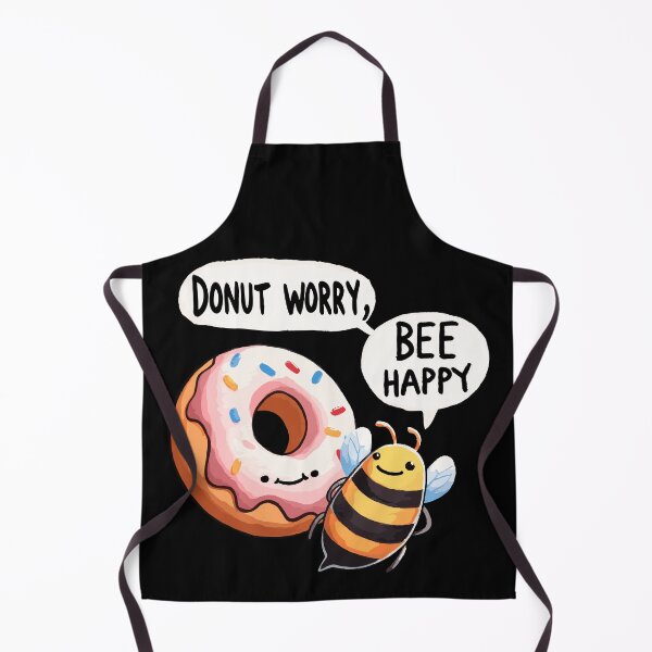 Item preview, Donut worry bee Happy Bee designed and sold by DoodleDashShop.
