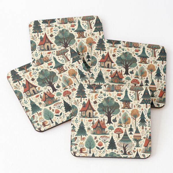 Item preview, Colorful Cottage Pattern designed and sold by LyssasMindArt.